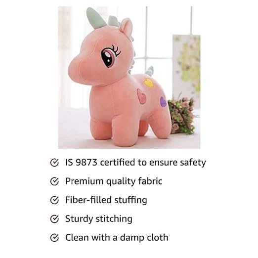 SOFT TOYS Unicorn, Soft Toy, Baby Toys, Kids Toy, Soft Toy, Toy for Girl, Birthday Gift for Girl Boys, Toy Gift for Girls, Kids Toys for Boys Girl, Toys Gift Items, (30cm, Pink) image 5